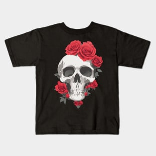 Roses in the shadows Kids T-Shirt